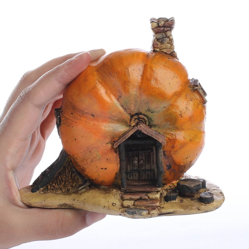 Top Collection Enchanted Story Garden and Terrarium Pumpkin Fairy House Outdoor Decor - Image 3